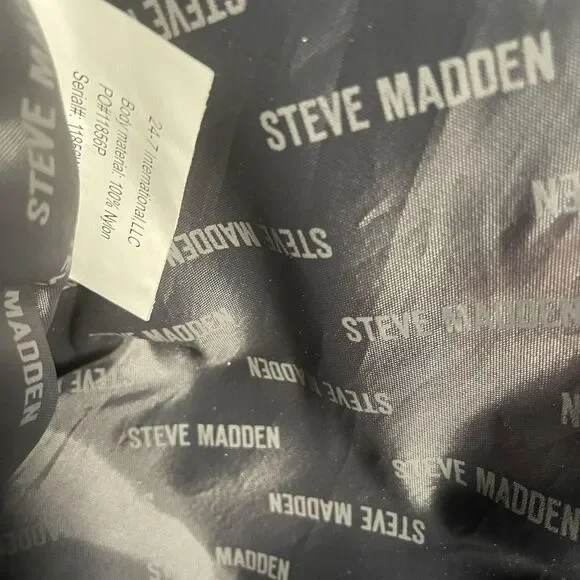 Steve Madden Designer Carry-on Suitcase weekender Nylon peek-a-boo purple. - Picture 8 of 10